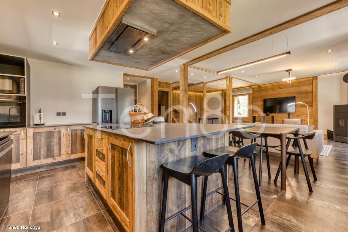 A photo of a kitchen with the word holidays on the bottom