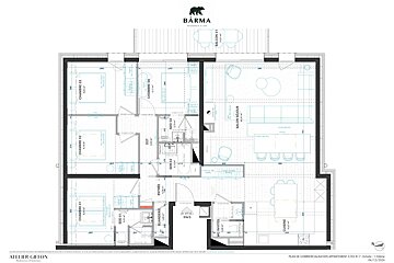A floor plan for a house called barma