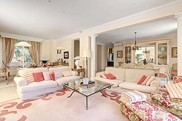 A living room with a couch and a coffee table