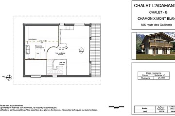 A floor plan of a chalet l' adamant