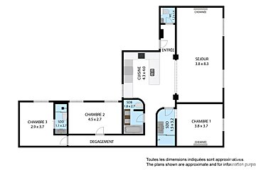 A black and white floor plan of a house