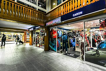 Caron Centre interior shop front