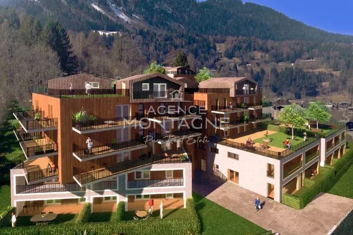 An artist 's impression of a building for sale by agence montagne