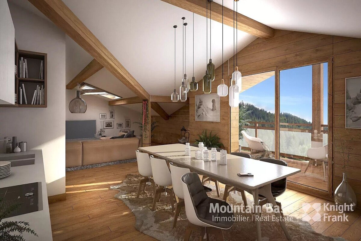 An artist 's impression of a mountain bay knight frank apartment
