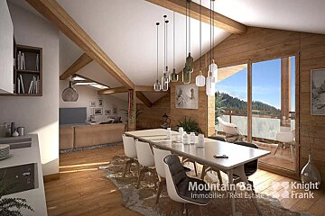 An artist 's impression of a mountain bay knight frank apartment
