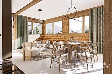 An artist 's impression of a mountain base apartment