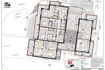 An architectural drawing of a house shows the floor plan