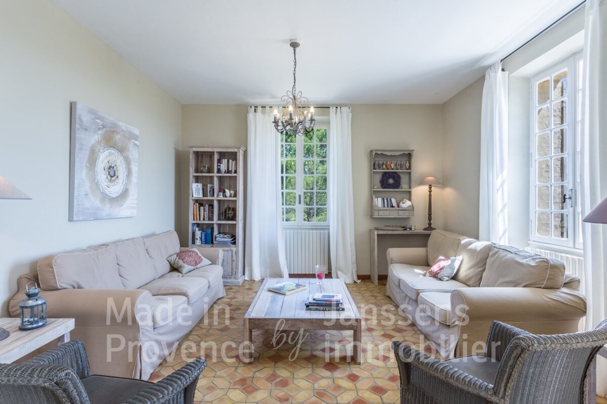 A living room with furniture made in provence by immobilier