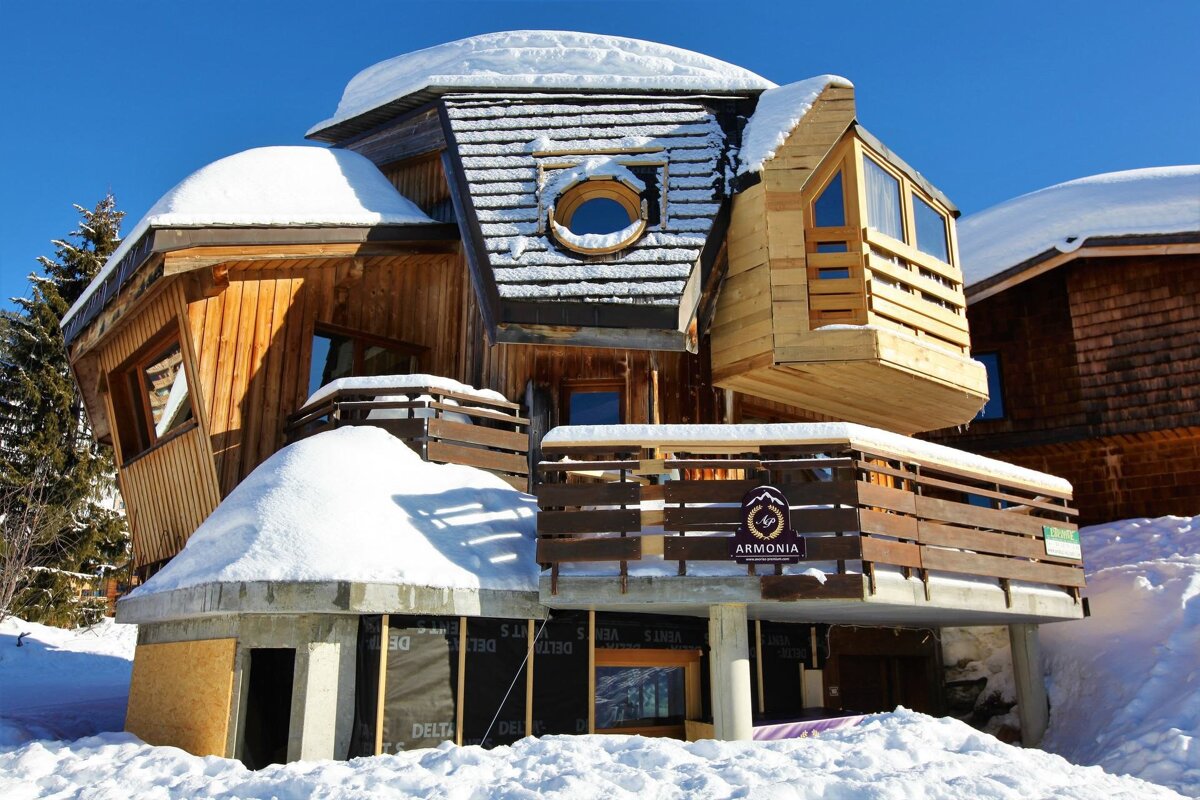 A house with a sign that says armona on it