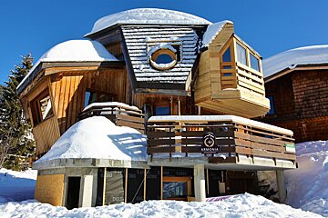 A house with a sign that says armona on it