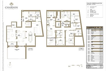 A floor plan for a building called le chardon