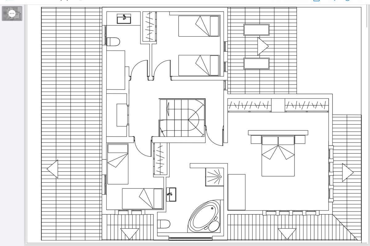 A black and white floor plan of a house
