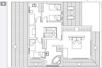 A black and white floor plan of a house