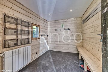 A photo of a room with the number 80 on the wall