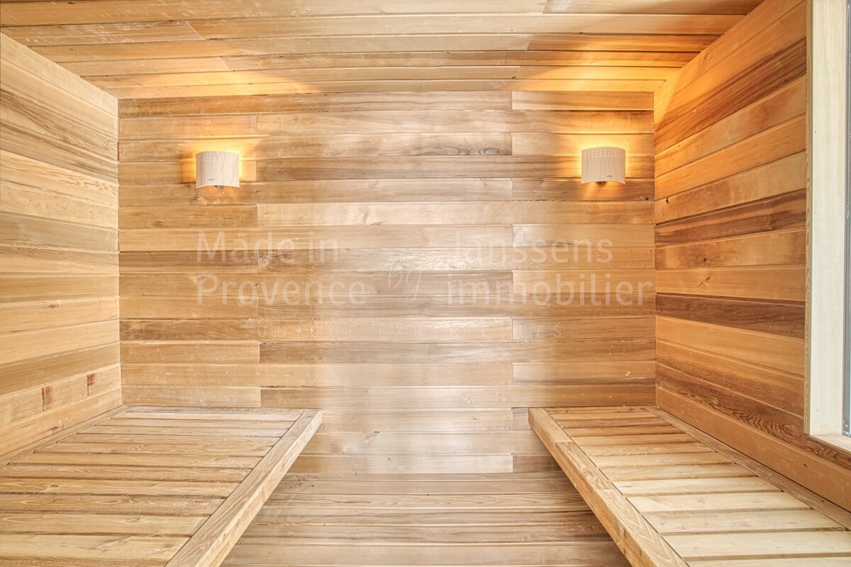 A wooden room with the words made in provence on the wall
