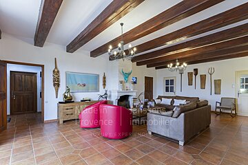 A living room with the words made in provence written on the bottom