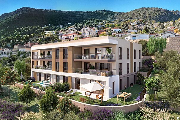 An artist 's impression of a large apartment building