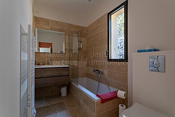 A bathroom with the words made in provence on the wall