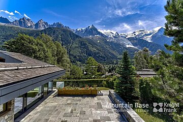 A house with a view of mountains is for sale by mountain base