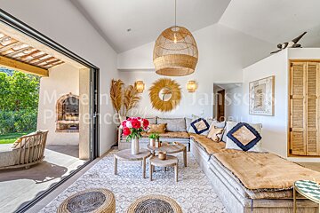 A living room with the words made in provence on the wall
