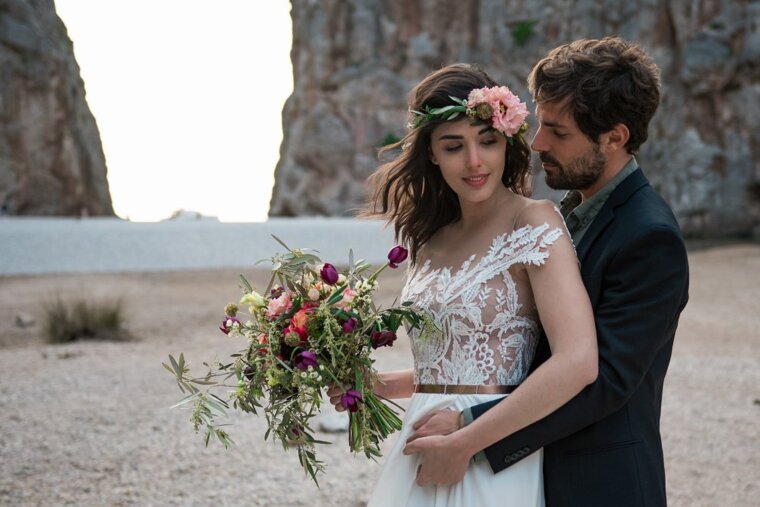 Wedding photos at Sa Calobra