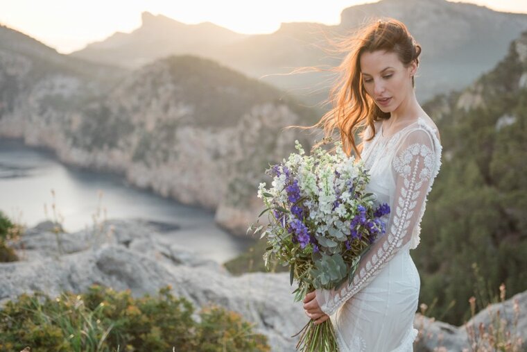 A bride at Cap de Formentor