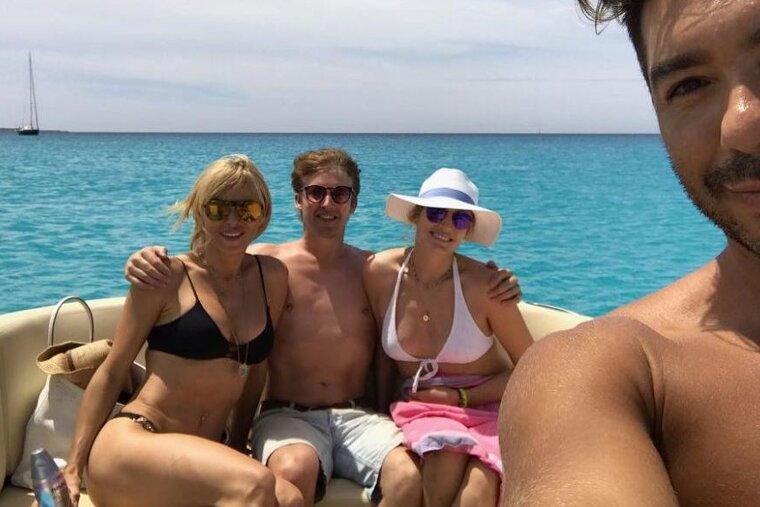 James Blunt, Sofia Wellesley & friends in Ibiza