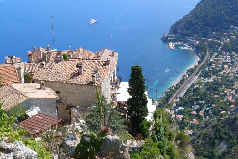 The view down to the coast from Eze Village