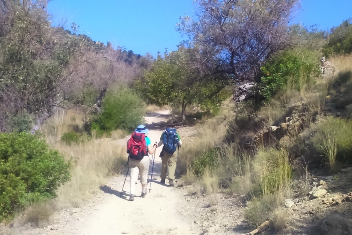 Enjoying the mallorcan hiking trails in summer