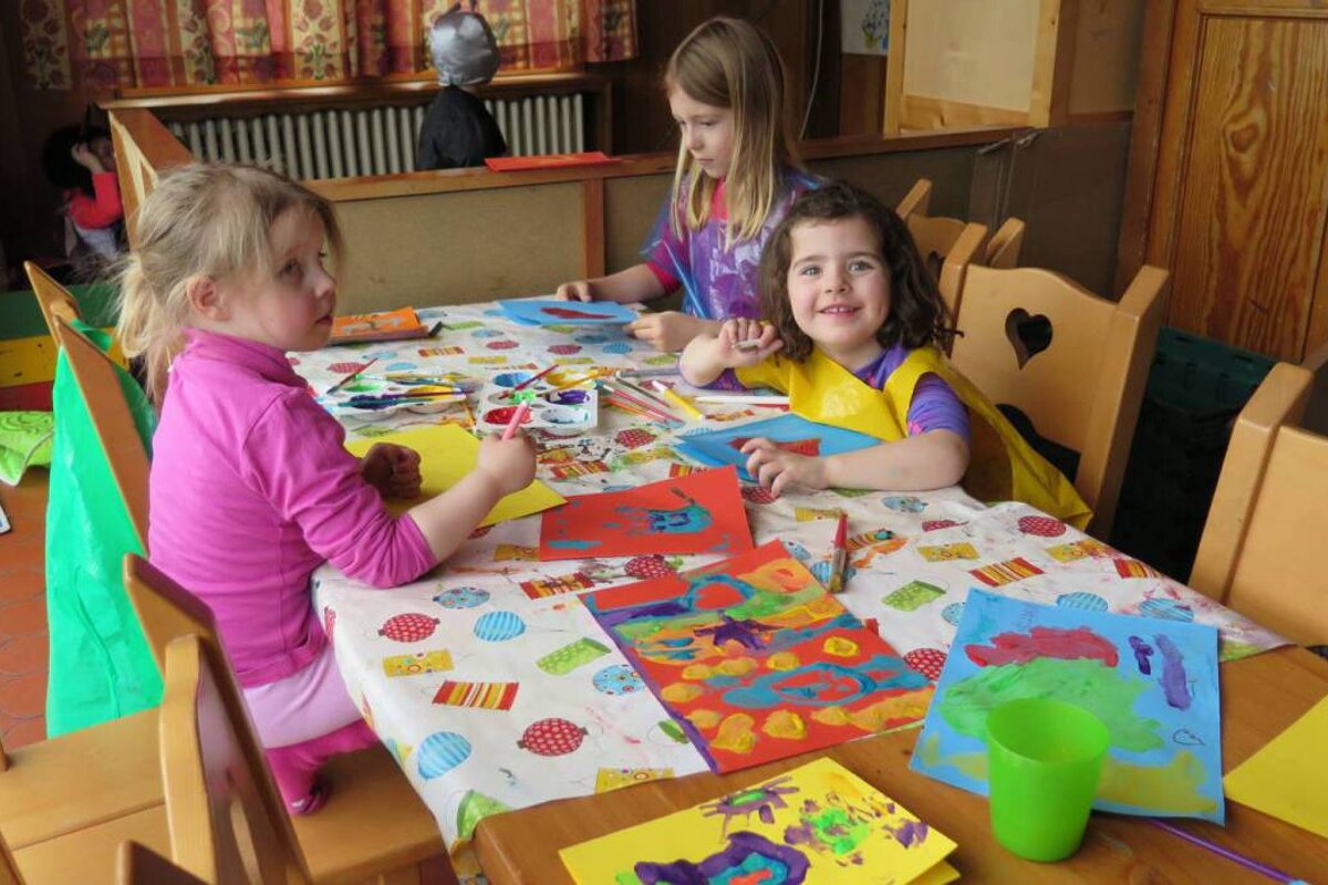 kids at a table