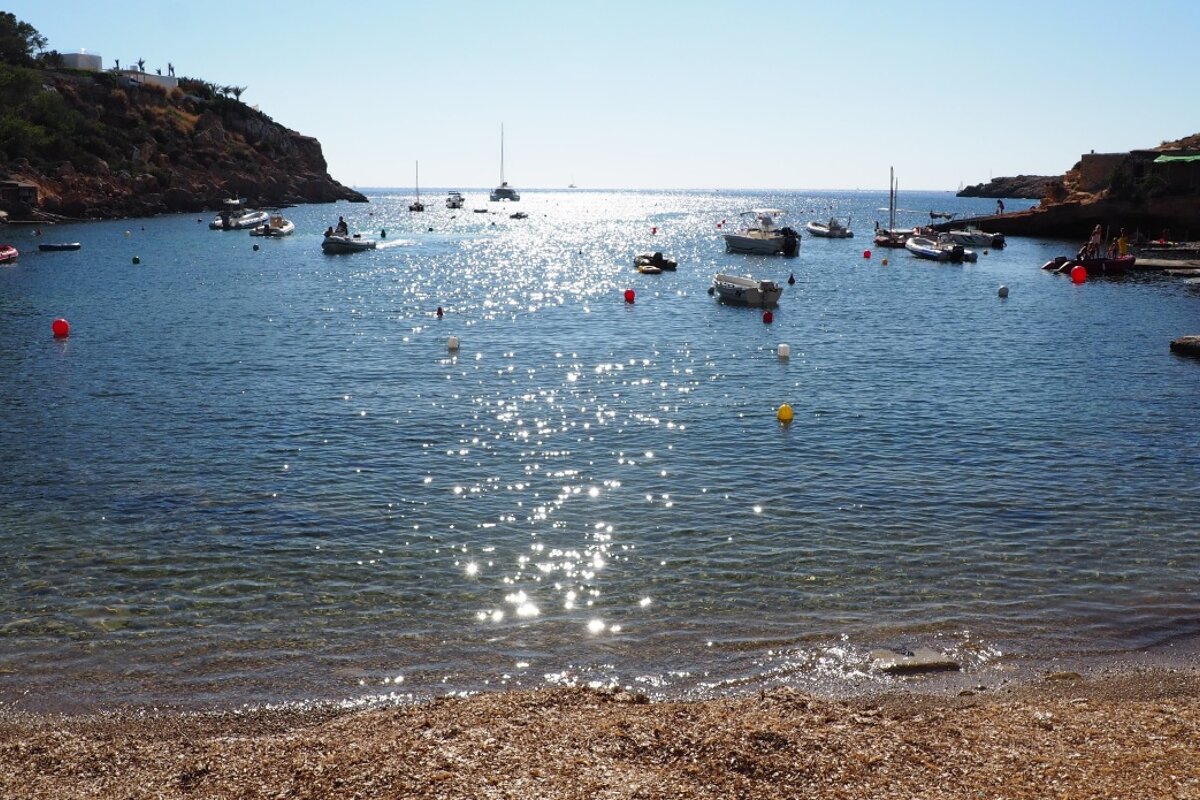 Seaweed beach for a softer option than the rocks