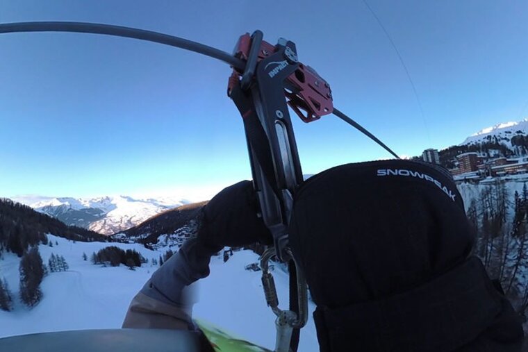 Riding La Plagne's Super Tyro