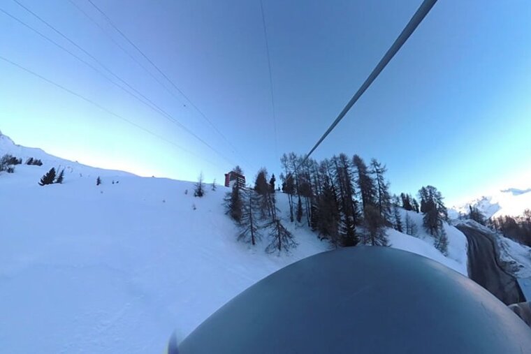 Riding La Plagne's Super Tyro