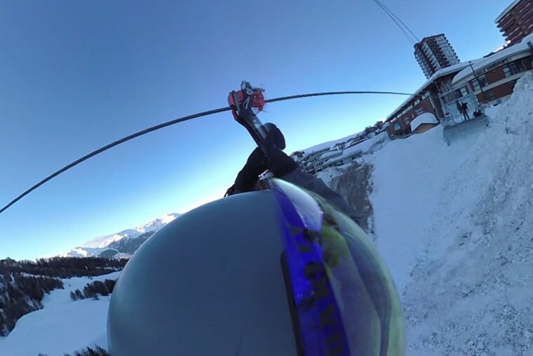 Riding La Plagne's Super Tyro