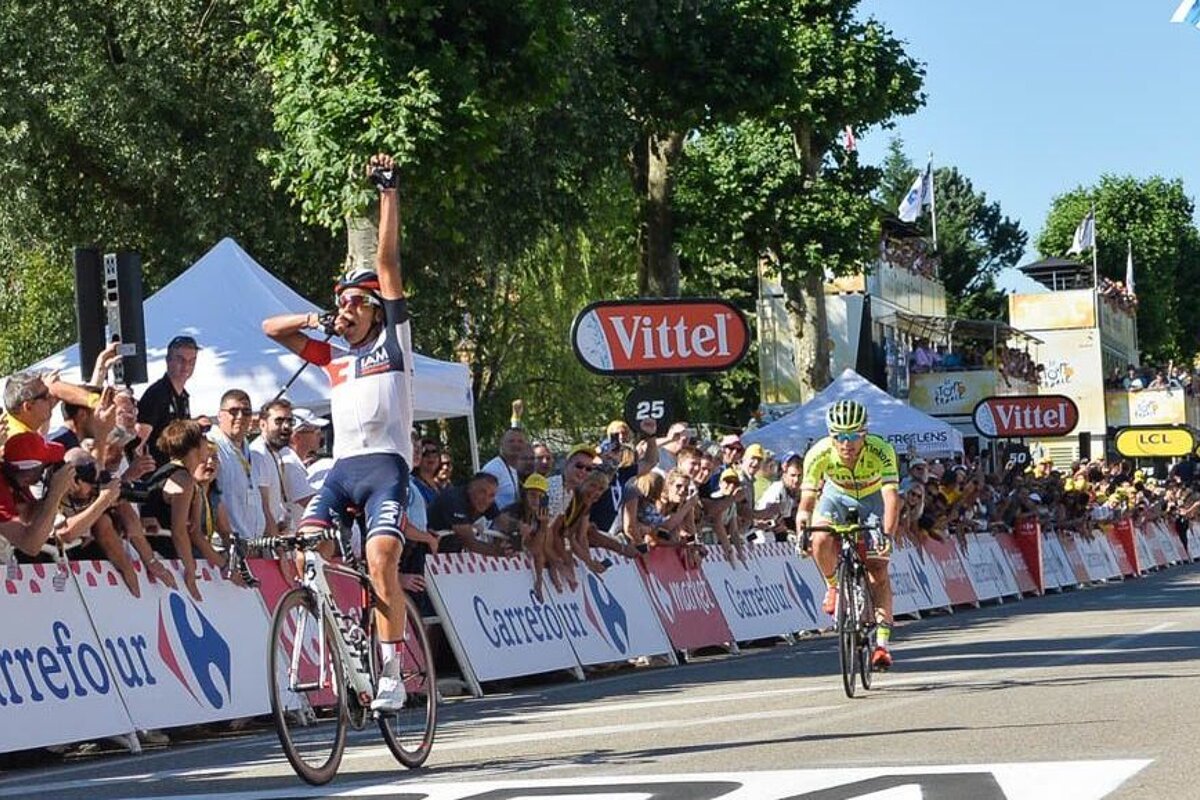 Team IAM take their first ever tour victory in Culoz, tour de france 2016