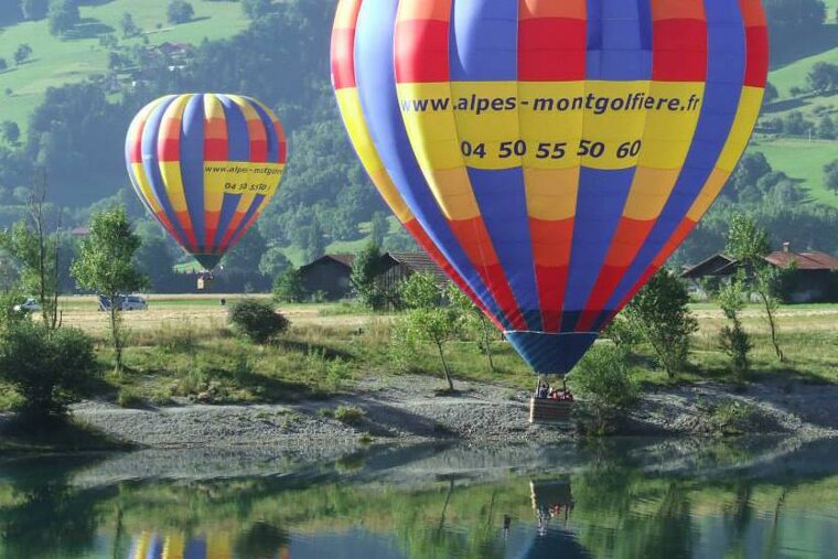 Hot air ballooning in summer