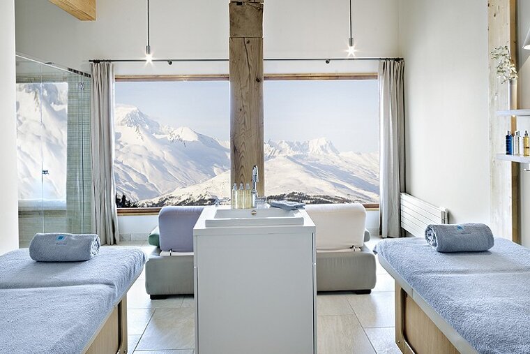 A treatment room at the Spa