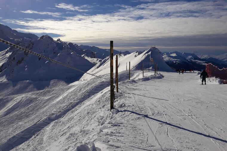 Top of Arpette piste