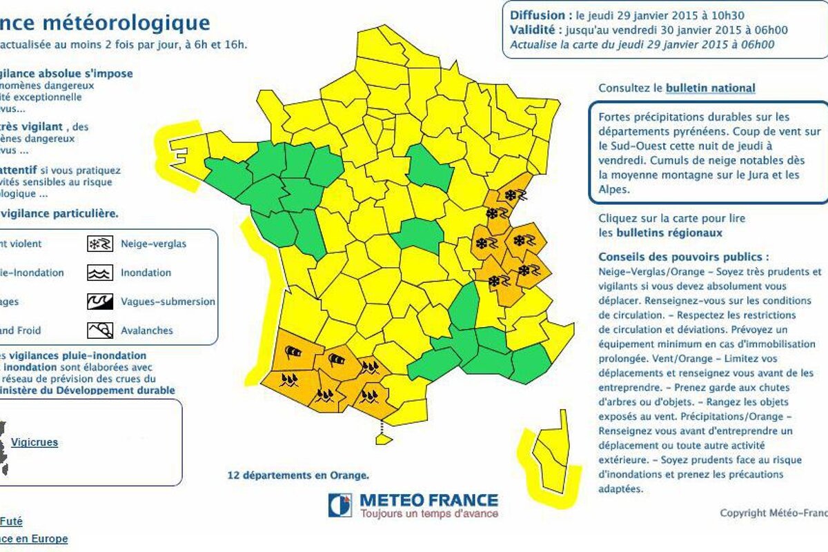 Weather Warnings In The Savoie Region Seevalthorens Com