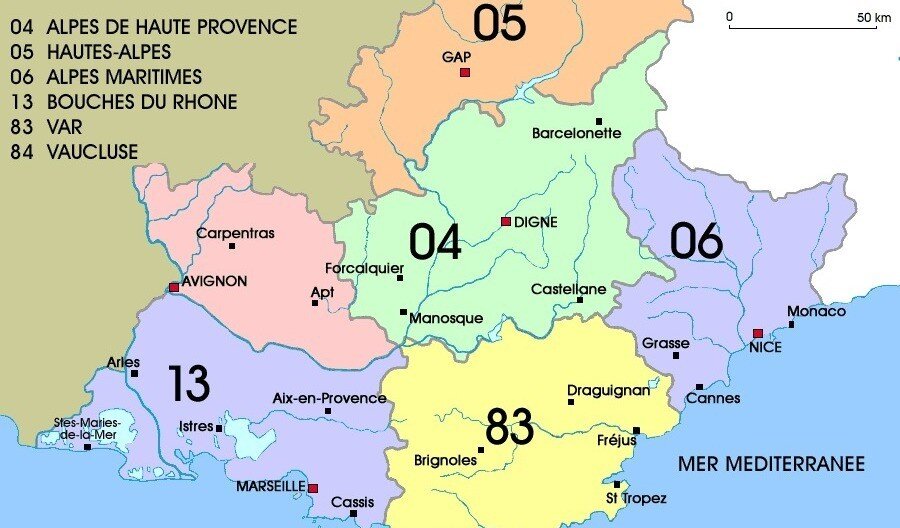 Maps of Provence  SeeProvence.com