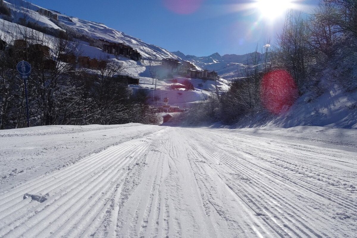 a piste in val thorens