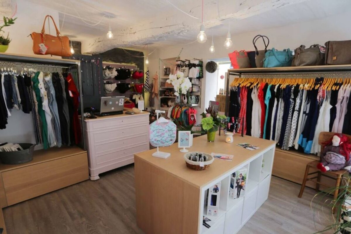 the interior of Miss Mam boutique in Antibes