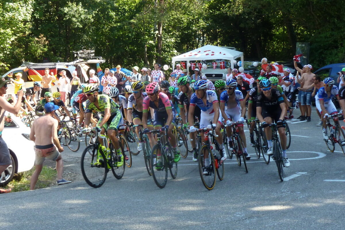 cyclists in a race
