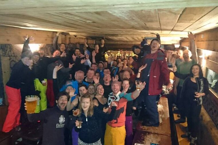 Lively apres ski at Le Moose