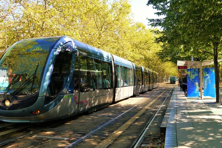 Tram service in Bordeaux