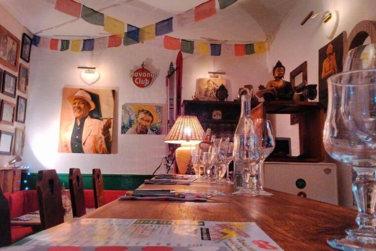 The interior of the restaurant