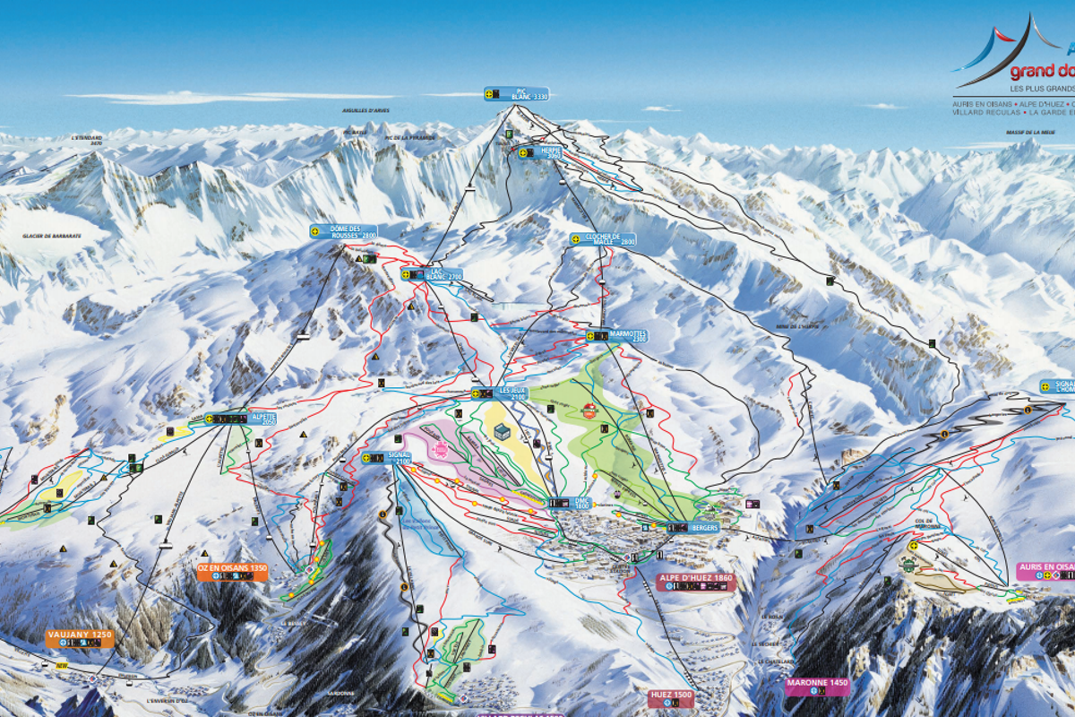 Maps Piste Maps Of Alpe D Huez Seealpedhuez Com