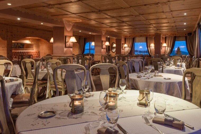 The interior of the restaurant
