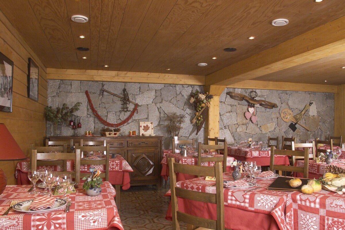 a traditional mountain style restaurant