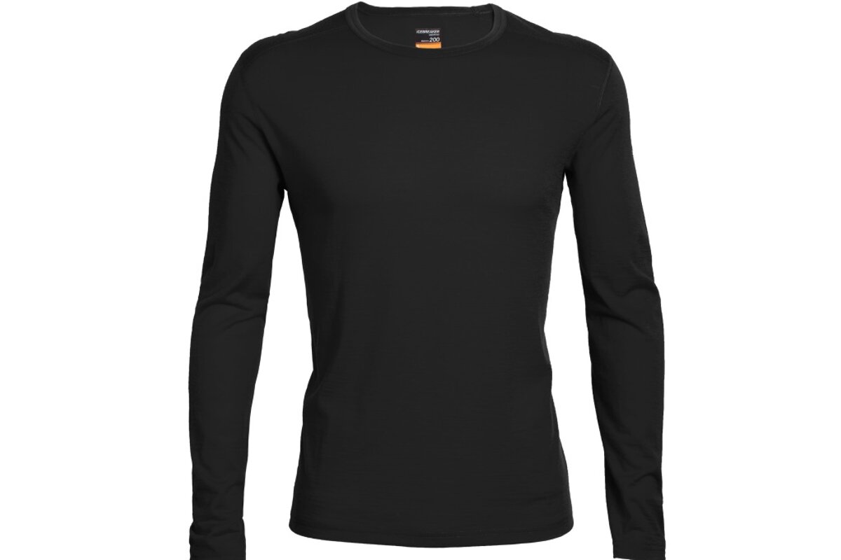 a dark long sleeve top